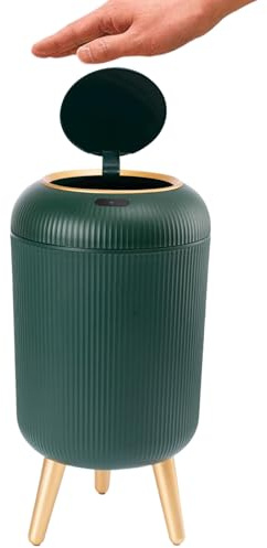 Genérico Cubo De Basura Inteligente,Cubo De Residuos Con Sensor De Movimiento 10L | Contenedor De Residuos Para Cocina Cuarto De Baño Dormitorio | Para Hotel Y Aula
