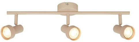 BRILONER - Deckenlampe schwenkbar, GU10 Fassung, max. 9W, Deckenleuchte, Lampe, Wohnzimmerlampe, Schlafzimmerlampe, Küchenlampe, Deckenstrahler, Deckenlampe Wohnzimmer, 47,5 cm, Beige