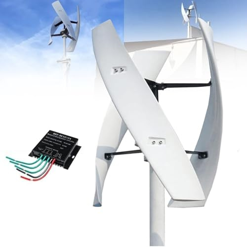 MLYYYDSS Aerogenerador de Eje Vertical de 3000 W, 6000 W, 9000 W, 12000 W y 15000 W, 220 V, 12 V, 24 V y 48 V, con levitación magnética y Controlador MPPT para alumbrado público doméstico 6000W-48V