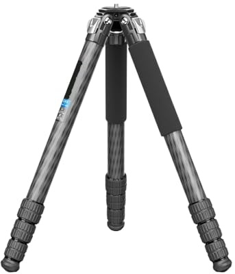 Trépied Monopode 2 en 1 Robuste en Fiber de Carbone, Compatible avec GX9, Tube de 40mm avec tête sphérique for téléobjectif, Charge de 40kg(Only Tripod)