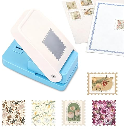 flintronic Punzonatrice per Goffratura, 2.5 x 2.1 cm, Strumento Per Goffratura Cornice Per Timbri, per Scrapbooking, Creazione di Biglietti Fai da te, Forniture