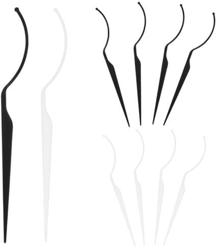 Didiseaon Set 10 Pezzi Supporto per Ciglia Finte in Acrilico e Fibra Superficie Liscia e Design Moderno per Visualizzazione Chiara delle Ciglia