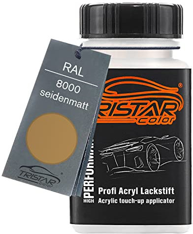 TRISTARcolor RAL 8000 Grünbraun seidenmatt Lackstift 50 ml schnelltrocknend