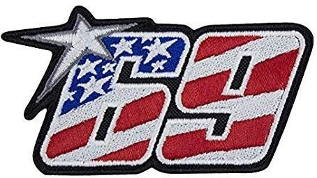 Patch, Aufnäher bestickt Bügelbild ,,Nicky Hayden 69 GP V1,,