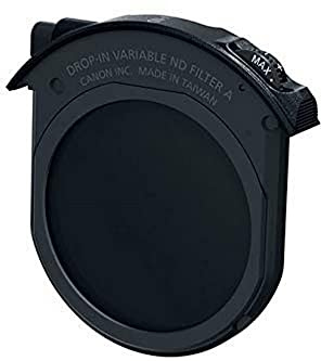 Canon Variabler ND Einsteckfilter A für Bajonettadapter mit Einsteckfilter-Halter (Filter kompatibel mit Canon Kamera EOS R, EOS RP, Drop-In Filter Mount Adapter EF-EOS R), schwarz
