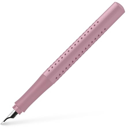 FABER-CASTELL 140825 - Pluma estilográfica Grip 2010, grosor B, rose shadows, 1 unidad