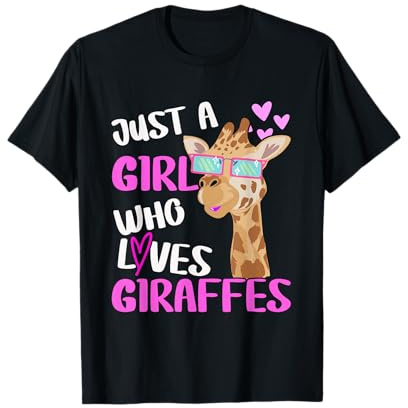 Just Girl Who Loves Girafes | Girafe T-Shirt