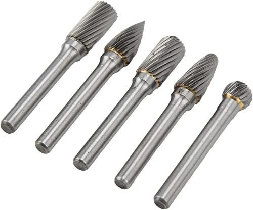 Feilengrate, Wolframkarbid mit hoher Härte, 6 x 10 mm, Verschleißfestigkeit, Gesenkschleifer-Bits zum Metallpolieren, Schleifen, Gravieren, Bohren, Schweißen (ACDFG)