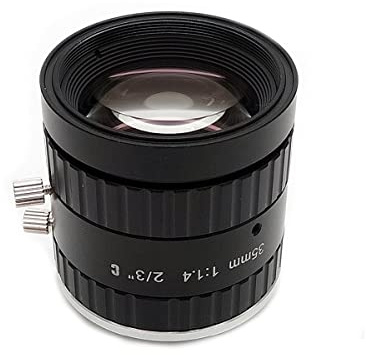 Branchenmikroskop C-Mount Camera 2/3 F1.4 Apertur Industrielles Mikroskop-Objektiv C-Mount 35mm Brennweite Industrial Vision Kamera