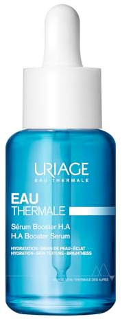 Uriage Hydro-Aktiv H.A BOOSTER Serum mit 1,5% reiner&natürlicher HYALURONSÄURE - 86% aufgepolsterte Haut. Pfirsichweicher Hauteffekt, lieblicher Duft - Parabenfrei - Nicht komedogen - 30ml