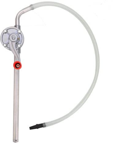 FACULX Bomba de transferencia diesel manual, bomba de manivela, bomba de aceite, bomba de barril diésel, bomba de transferencia de aluminio, barril de manivela