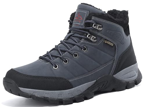 ARRIGO BELLO Chaussure Homme Hiver Bottes Chaud Neige Marche Taille 41-46 | confortable, résistant, fourré doux, fourrées, extérieur, randonnée, loisirs, promenade, usage quotidien, antidérapant