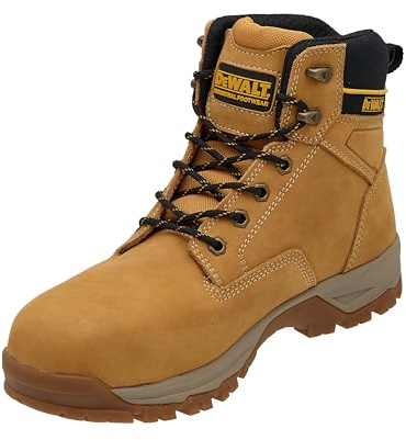 DEWALT Alpine Men's Nubuck Leather, Lightweight, Heat ResisHoneyt, Steel Toe Safety Work Boot, Honey, UK9