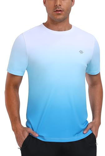 MoFiz UV Shirt Herren Wasser Schwimmshirt Schwimmen Tshirt für Surfen Schnell Trocknendes Rashguard Wandern Funktionsshirt