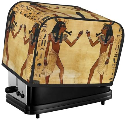 2 Slice Toaster Covers Quilted Bread Maker Cover Small Appliance Cover With Handle Ancient Egyptian Toasters Dust Cover For Home Table Kitchen Decor