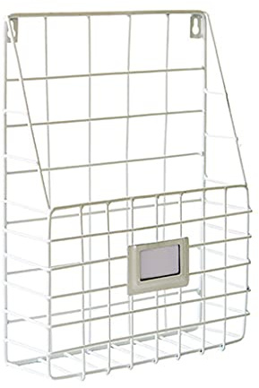 Post-Drahtkorb, Wandmontage, Zeitschriftensammler, hängende Dokumente, Foyer, Aufbewahrungsregal