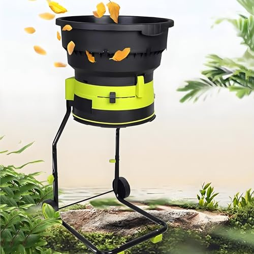 TozMvi Trituradora Sin Cuchillas De 8000 RPM para Hojas Y Ramas, Trituradoras Y Astilladoras De Jardín, Trituradora De Hojas Eléctrica De 2500 W, con Cable De Alimentación De 60 M.