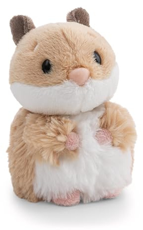 Kuscheltier Hamster 12cm - braun - Stofftier aus weichem Plüsch, niedliches Plüschtier zum Kuscheln und Spielen, für Kinder & Erwachsene, tolle Geschenkidee | 62160