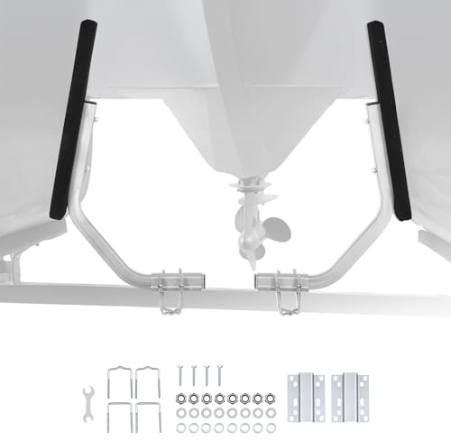 VEVOR Båtsläpvagnsguide, 3 cm justerbar bredd, 2 stycken, höghårdare stål-släpvagnar med tjocka stödkuddar, lämplig för L-bärare, låd- eller C-K-golv-pontonsläpvagnar