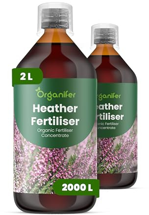 Organifer Heidepflanzen Flüssigdünger, 2L, Organisch, für Heidekraut und Erika, Vinassefrei