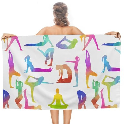 Lyfthologen Asciugamano da spiaggia, asciugamano da ginnastica, asciugamano assorbente per nuoto, sport, viaggi