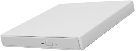 PUSOKEI 1080P USB External Blu Ray Drives Player (White) | Read/Write Compatible, BD/DVD/CD Burner, CD/DVD +/- RW Optical Drive, 5Gbps High Speed, Blu Ray Player for PC, Wins & OS X