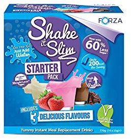 Frullati Pasti Sostitutivi FORZA Shake It Slim Starter Pack – Frullati Dimagranti in Polvere – 14 porzioni