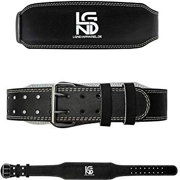 Gewichthebergürtel Fitness-Gürtel Ledergürtel für Bodybuilding, Krafttraining, Fitness,Gewichtheben Crossfit Training - Trainingsgürtel aus Leder, extra Versteift für optimalen Schutz (M)