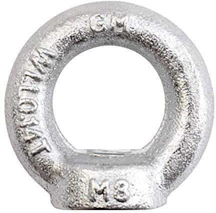 KeyMet GmbH M8 - Tuerca anular (2 unidades, DIN 582 C15, galvanizada)