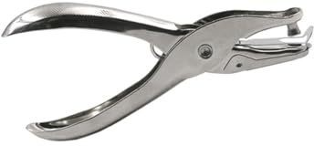 Supertool Papierstanzer, 1 Loch, Papierstanzzange, Metall, einzelner, runder Handstanzer für Bastelarbeiten, Papier, Notizbücher (3 mm 1/8 Zoll)
