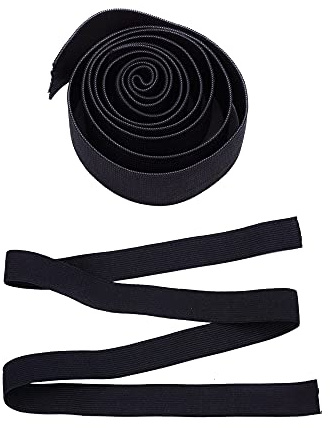 6pcs Black Wig Elastic Band Wig Melting Band Accessories for Wigs Making (2.5cm)