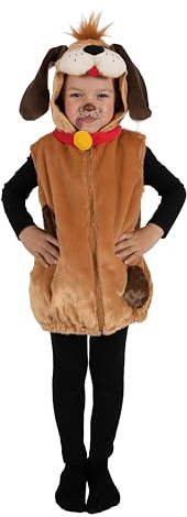 P'TIT CLOWN - Déguisement Animal Enfant - Parfait pour Carnaval, Fêtes Costumées et Évènements à Thème (Chien, 5-6 ans)