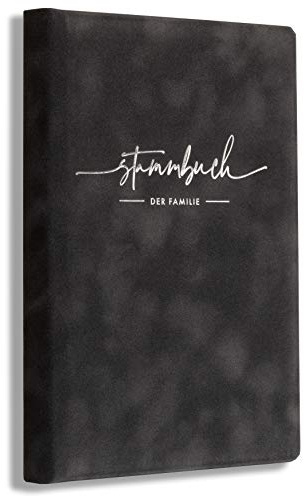 Stammbuch Grise Grau Trauung Samt Hochzeit mit Einleger Stammbuch der Familie