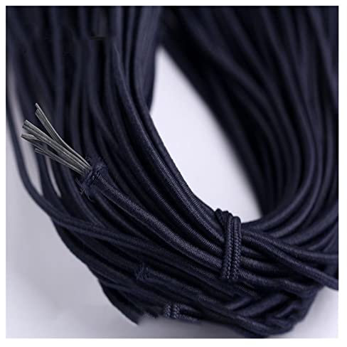 ZZSRJ Banda de elástica de 2 mm de Cuerda elástica de la Cuerda elástica Correo de Goma de Goma Cordera de Cuerda con Cuentas de Cuerda for Ropa de Coser (Color : 24, Width : 2mm)