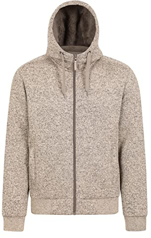 Mountain Warehouse Hoodie Hommes Nevis - Polaire Douce, Chaud, Confortable, Capuche Ajustable, Poches Avant Zip intégral - Marche, Course, Hiver