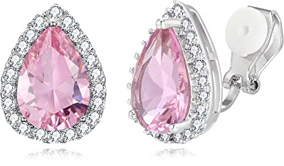 EVER FAITH Damen voller Zirkonia Hochzeit Teardrop Ohrstecker