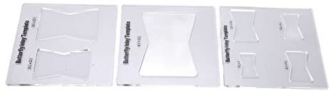 Modello per fresatrice per la lavorazione del legno, guida al kit per modelli con intarsio a farfalla per creare acrilico temprato trasparente per mobili in legno