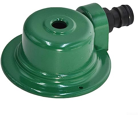 DAZZLEEX Arroseur de jardin, bec rotatif en alliage de zinc, arroseur compact robuste circulaire imitant les pulvérisateurs d'irrigation de pluie