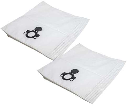 vhbw 10x Sacs remplacement pour Nilfisk 302004000 | 302004004, 107419591 pour aspirateur - 27cm x 21,5cm blanc