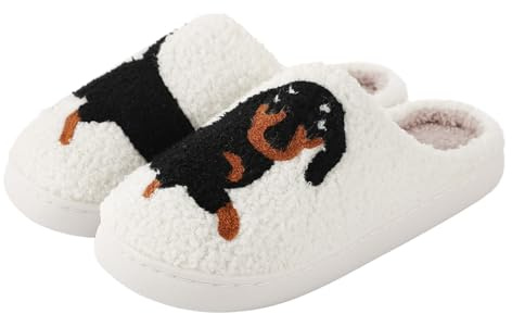 NIBESSER Fluffy Plush Slippers for Women and Men Unisex Soft Plush Fuzzy Home Shoes Indoor Outdoor Couple Winter Warm Cozy House Slippers Anti-Skid Sole