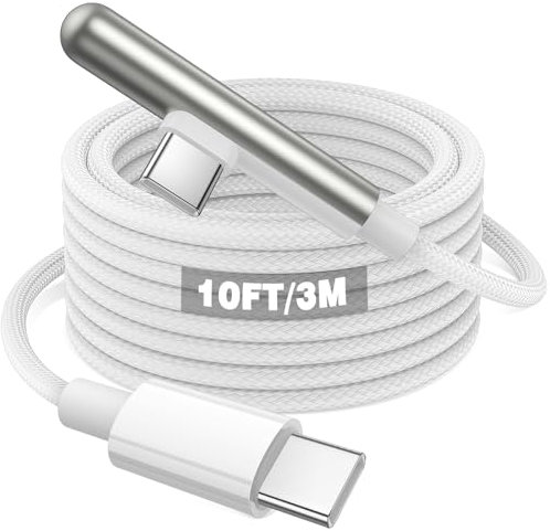 3 m 240W Cavo USB C a USB C,Cavo USB Type-C 90 Gradi 5A 240W PD Ricarica Rapida Cavo Tipo C per iPhone 17/16e/15 Pro/15 Plus/15 Pro Max/Samsung Galaxy A16 S25 Pixel 10 9a,per Macbook Pro/iPad Pro/Air