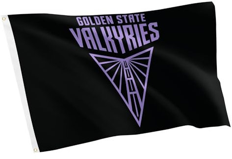Desert Cactus Golden State Valkyries Flag Team WNBA Women's National Basketball Association 100% Polyester Indoor Outdoor 91 x 52 cm Flagge (Design A)