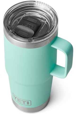 YETI Rambler Travel Mug, Stainless Steel Vacuum Insulated with Stronghold Lid, Seafoam, 20 oz (591 ml)