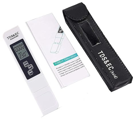 Testeur PH Metre, Stylo compteur d'eau Portable TDS, testeur de conductivité EC, moniteur de qualité de l'eau for la Concentration d'engrais de l'eau potable ,Eau Potable, Hydroponie, SPA, Brassage(bl