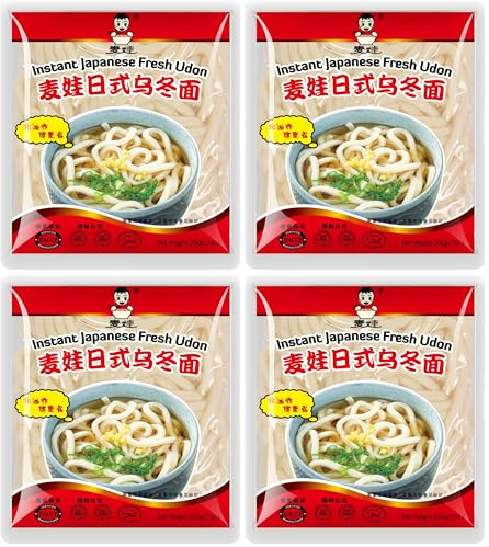 Wai Wai - MAI WA Udon Noodles - 1 X 200 GR (Paquete de 4)
