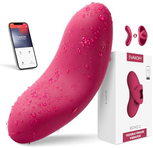 SVAKOM ECHO PRO Vibrator mit APP Heizungfunktion Vibratorensets, Leise Starke Zielgenaue Klitorisstimulator Erotik Sexspielzeug für die Paare Dildo Auflegevibrator Klitoris Stimulator für Sie Sex Toys