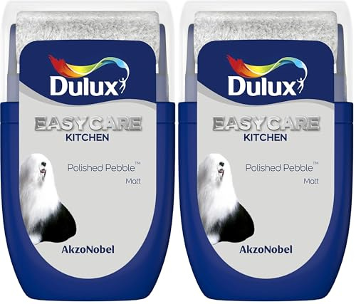 Dulux Easycare Kitchen Tester Paint, Polished Pebble, 30 ml (Pack of 2)