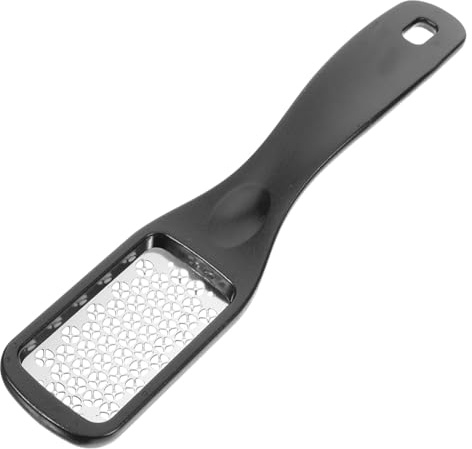 Lima de Pie de Acero Inoxidable Negra para Remover Callos | Uso Preciso, Piel Suavizada, Cuidado Pies en Casa, Acabado Manual Formato Compacto