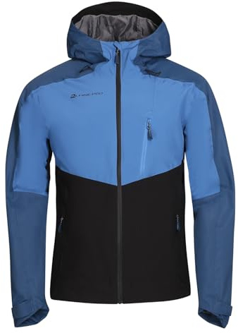 ALPINE PRO Chaqueta impermeable para hombre BERED – Chaqueta deportiva y cortavientos impermeable – Chaqueta funcional de entretiempo para primavera, senderismo, running, ciclismo y al aire libre