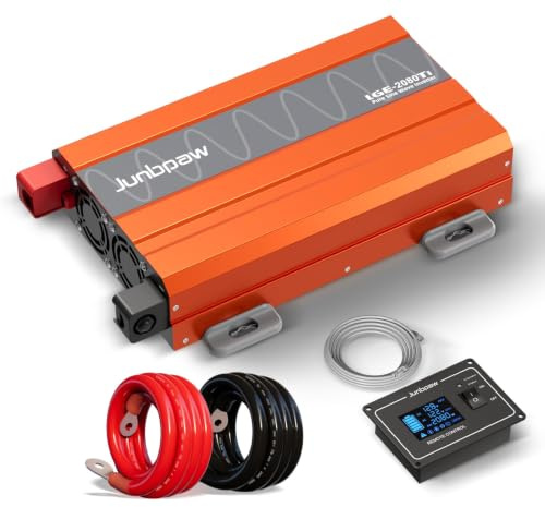 2080W Pure Sine Wave Power Inverter 12V to 230V AC | Silent fan and solid-state capacitors, 6000W Surge, Game-Changing Design, for Home, RV, Camping, Off-Grid & Outdoor Adventures